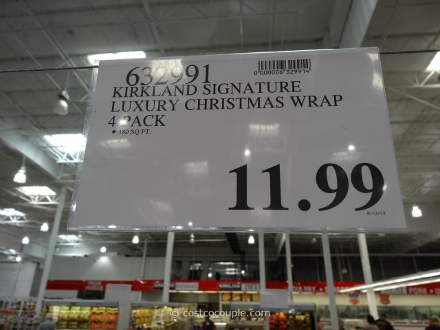 Kirkland Signature 4-Pack Luxury Christmas Wrap Costco 4