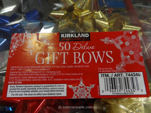 Kirkland Signature 50 Gift Bows Costco 2