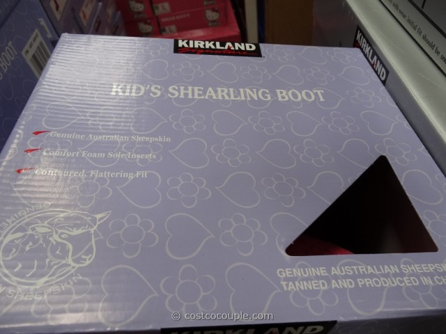 Kirkland Signature Kids Shearling Boot Costco 3