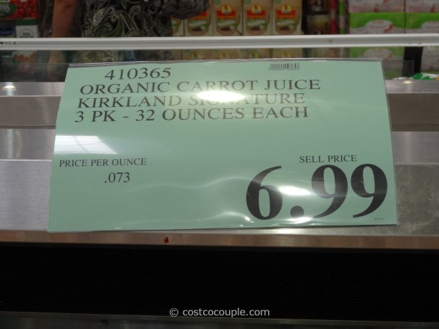 Kirkland Signature Organic Carrot Juice Costco 3