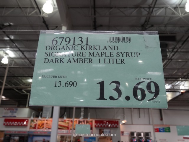 Kirkland Signature Organic Dark Amber Maple Syrup Costco 1