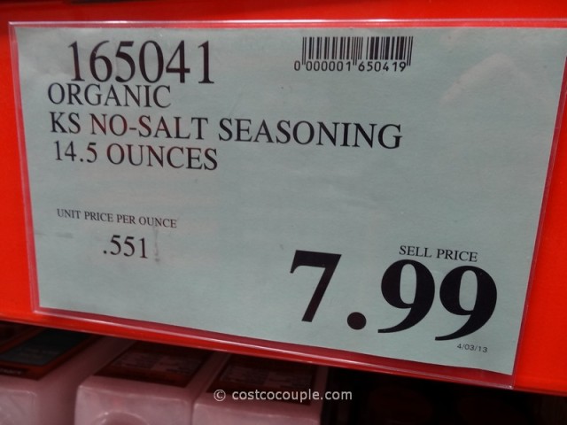 Kirkland Signature Organic No-Salt Seasoning Costco 