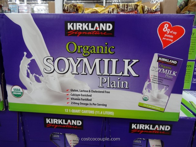 Kirkland Signature Organic Plain Soy Milk Costco 2