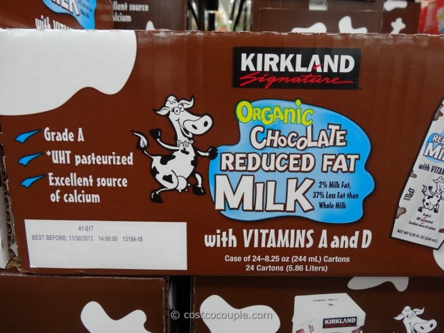 Kirkland Signature Reduced Fat Organic Chocolate Milk Costco 2