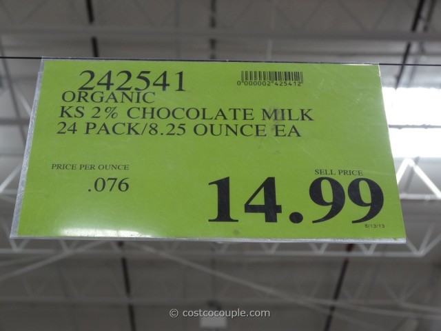 Kirkland Signature Reduced Fat Organic Chocolate Milk Costco 4