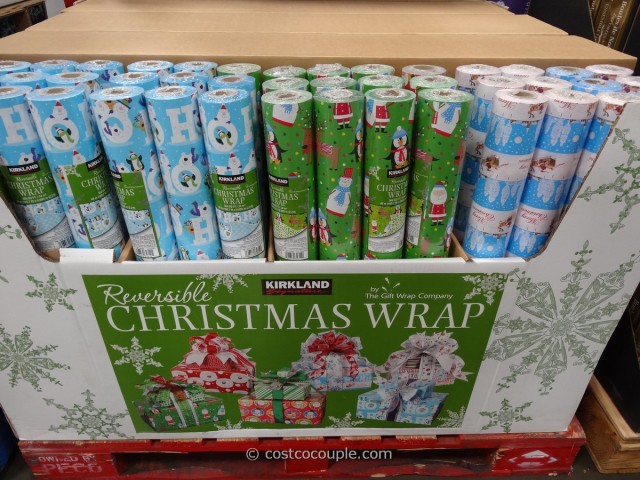 Kirkland Signature Reversible Christmas Wrap Costco 1