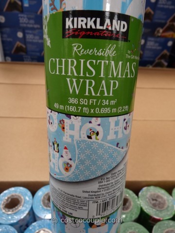 Kirkland Signature Reversible Christmas Wrap Costco 2