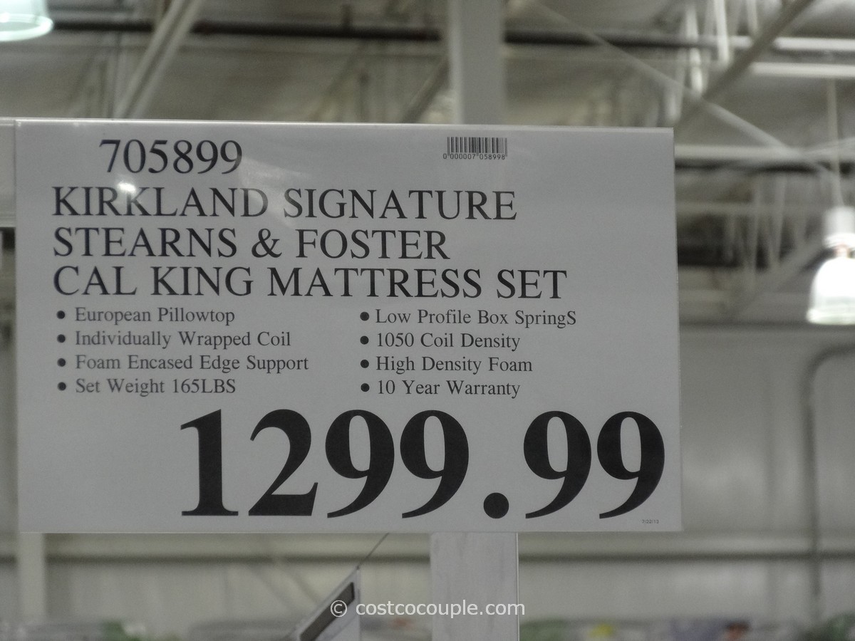 kirkland signature stearns and foster king mattress reviews