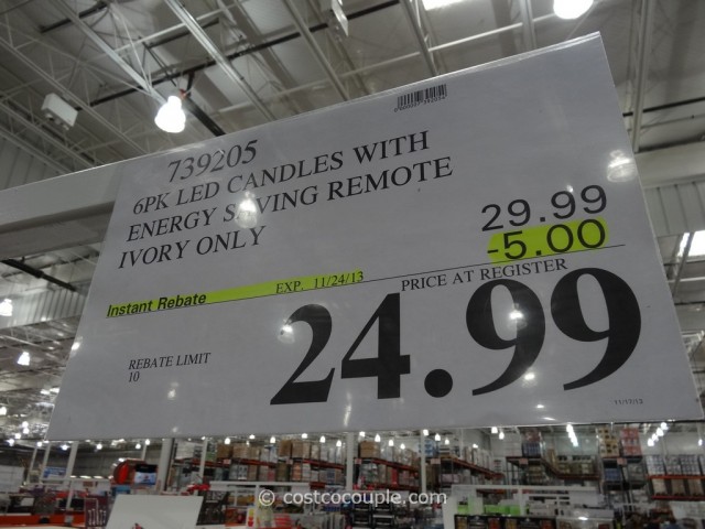 Flameless LED Candles with Remote  Costco