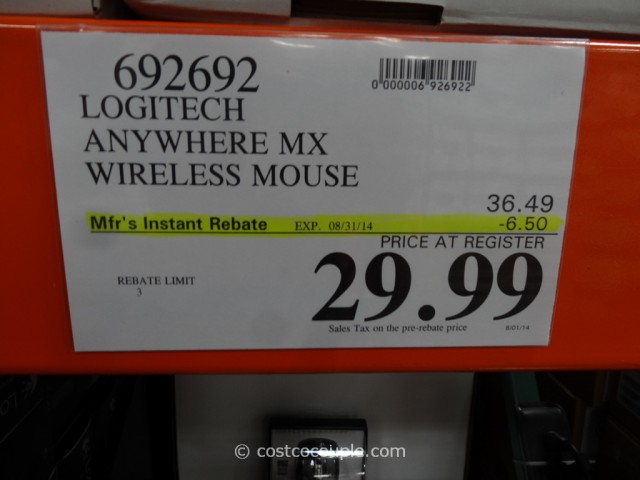 Logitech Anywhere MX Wireless Mouse Costco