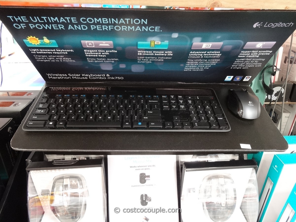 Logitech Wireless Solar Keyboard and Mouse mk750