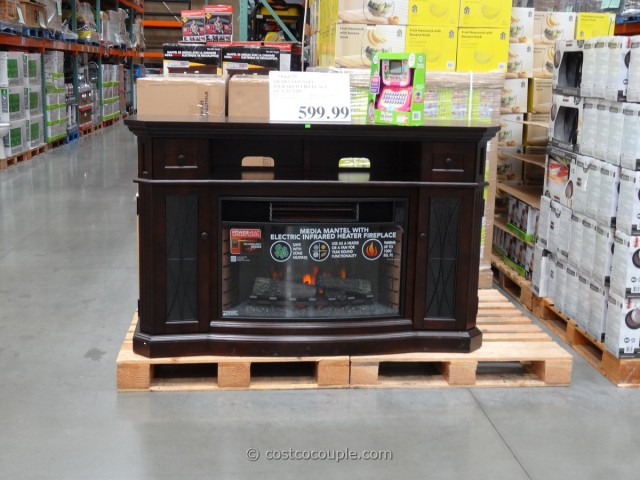 Media Console Infrared Fireplace Costco 1