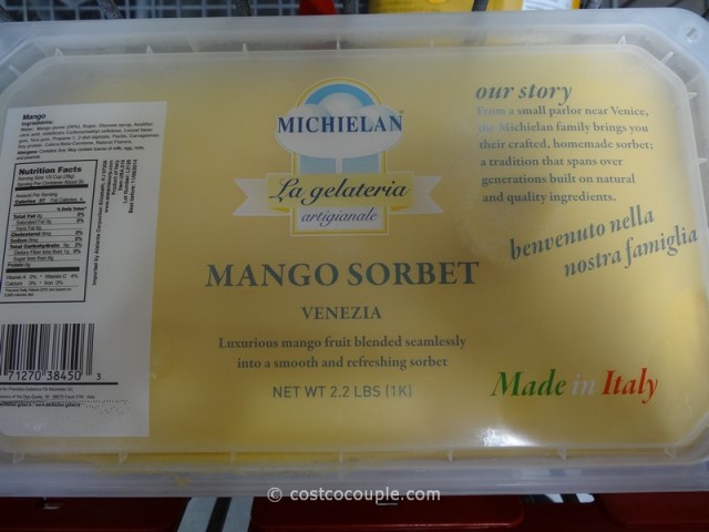 Michielan Mango Sorbet Costco 