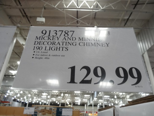 Mickey and Minnie Decorating The Chimney Costco 4