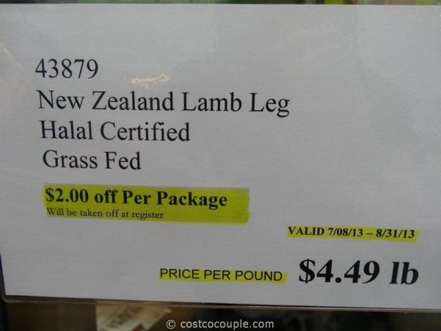 New Zealand Leg of Lamb Costco 