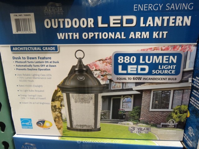 Outdoor LED Lantern Costco 1