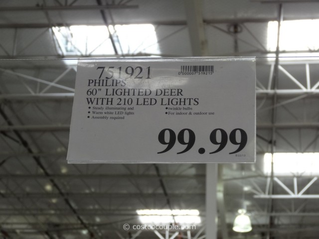 Philips 60-Inch LED Lighted Deer Costco 5