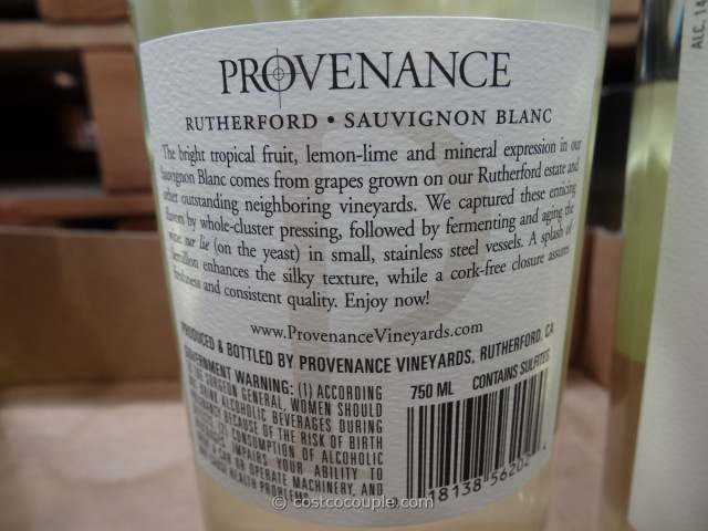 Provenance Sauvignon Blanc Costco 3
