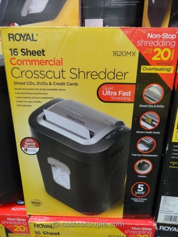 Royal 16 Sheet Cross Cut Shredder Costco  3