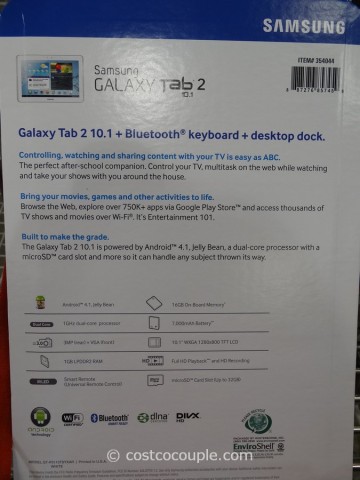 Samsung Galaxy Tab 2 Keyboard and Dock Costco 3