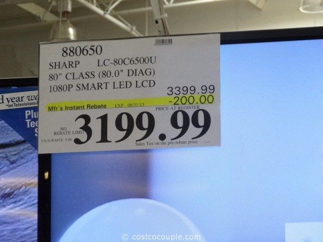 Sharp 80-Inch LED TV Costco 