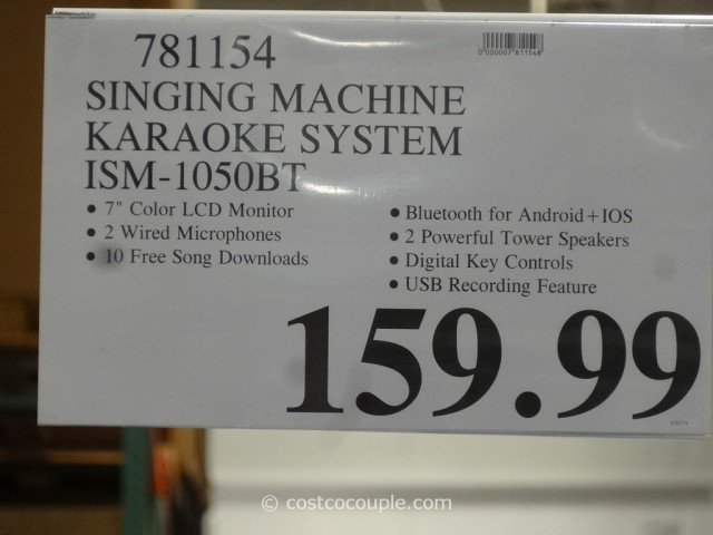 Singing Machine Karaoke System Costco 8