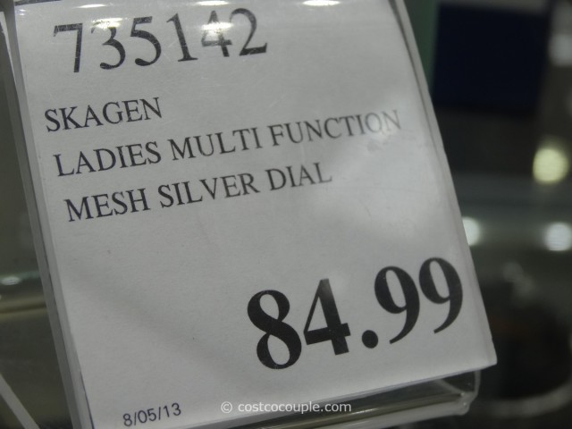Skagen Ladies Mesh Silver Dial Watch Costco 1