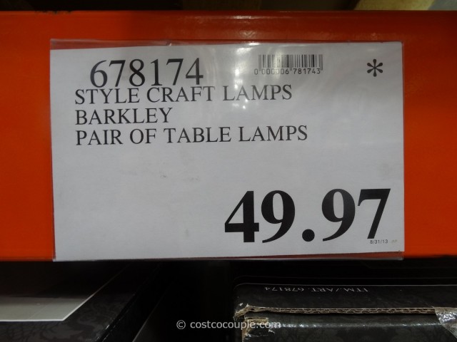 Style Craft Barkley Table Lamp Costco