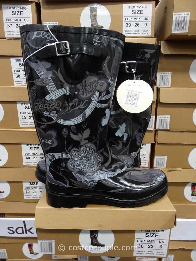 sheepskin lined rain boots