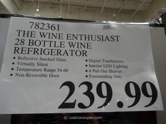 The Wine Enthusiast 28 Bottle Wine Refrigerator Costco 3