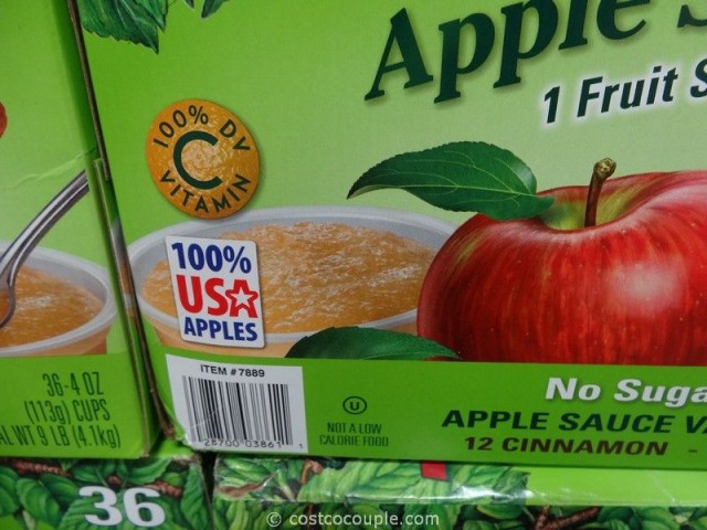 TreeTop Organic Apple Sauce Costco 