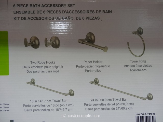 Water Ridge Bathroom Accessory Kit Costco 3