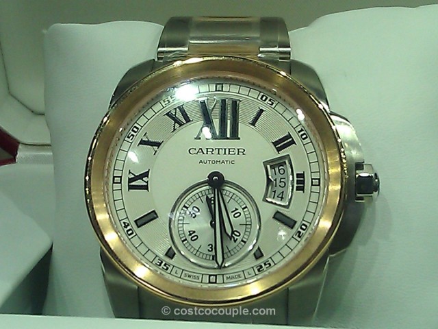Cartier Calibre Automatic 18kt Rose Gold Steel Watch Costco