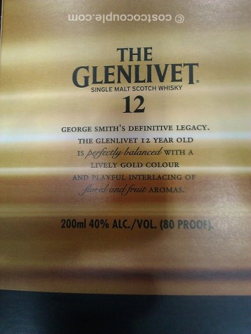 Glenlivet 12-15-18 yr Sampler Scotch Whisky Costco 1