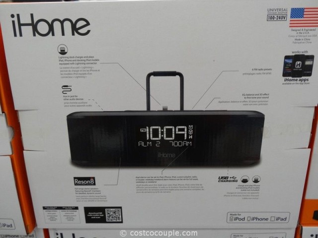 iHome Dual Alarm Clock Radio Costco 