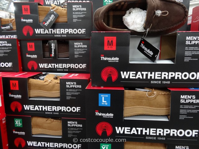 3m thinsulate weatherproof men's slippers