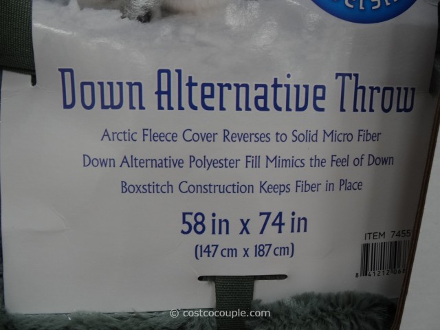 Artic Fleece Reversible Down Alternative Throw Costco 2