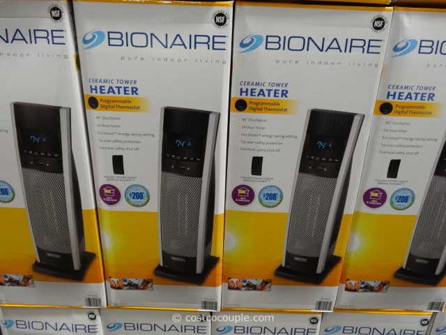 Bionaire Digital Ceramic Tower Heater Costco 1