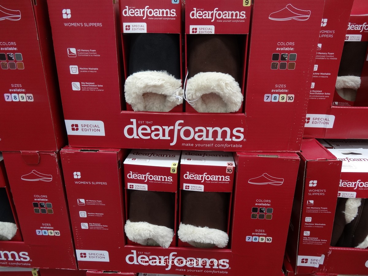 mens dearfoam slippers costco