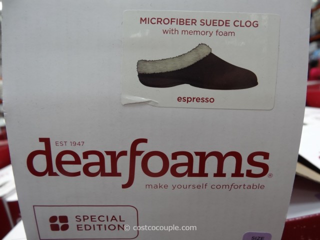 Dearfoams Ladies Microfiber Suede Clog Costco 5