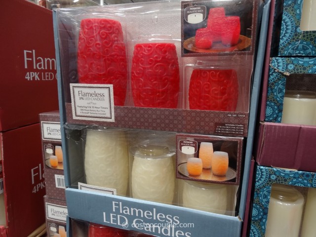 Decorative Flameless LED Candles With Timer Costco 1