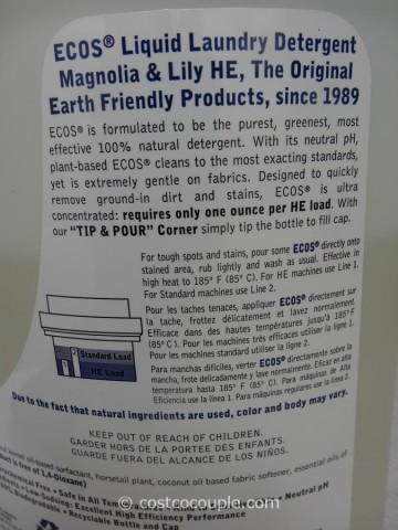 Ecos Ultra Liquid Laundry Detergent Costco 5