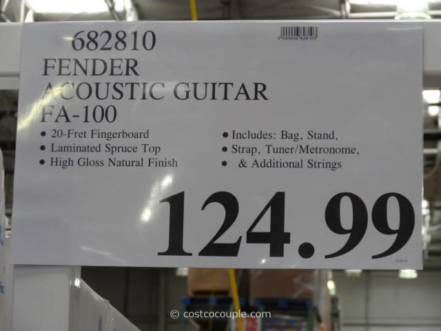 Fender Acoustic Guitar Costco 3