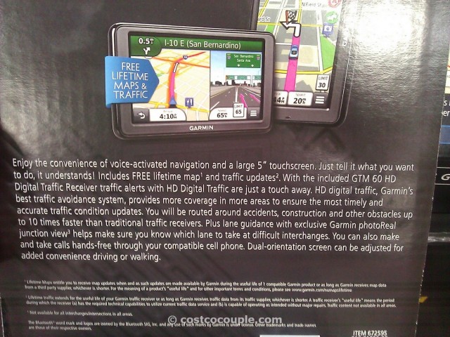 Garmin Nuvi 5-inch GPS with Traffic Receiver Costco 1