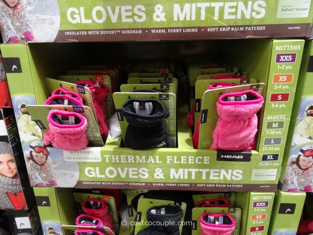 Head Thermal Fleece Ski Gloves and Toddler Mittens Costco 2