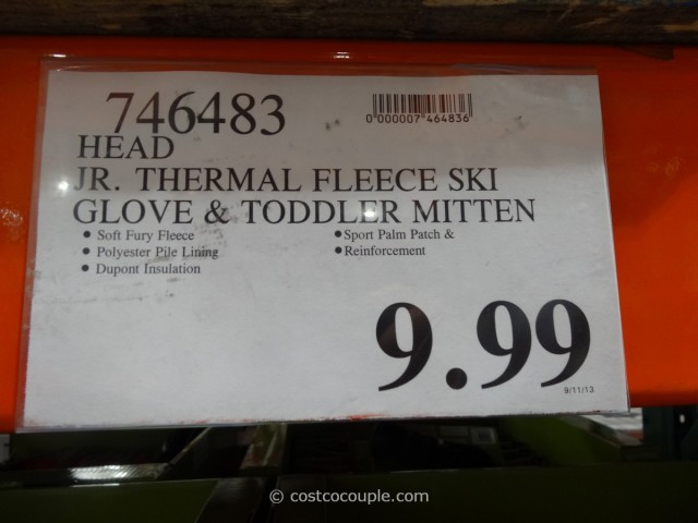 Head Thermal Fleece Ski Gloves and Toddler Mittens Costco 3