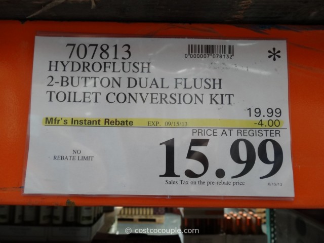 Hydroflush Dual Flush Toilet Conversion Kit Costco 1