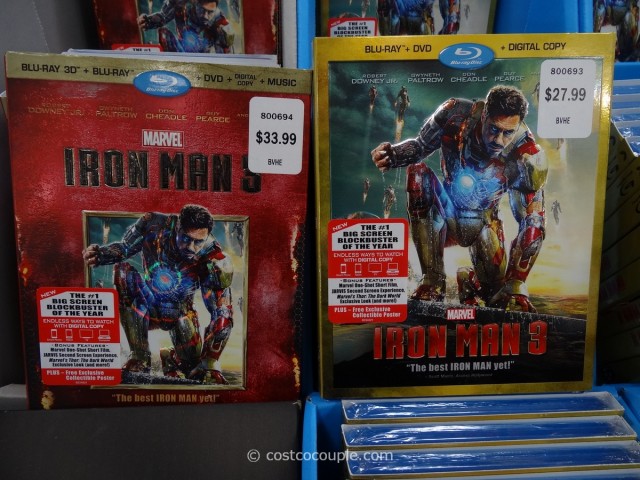 Iron Man 3 BluRay DVD Costco 1