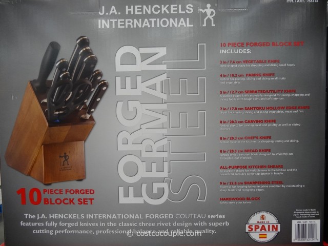 JA Henckels 10Piece Forged Cutlery Set Costco 4