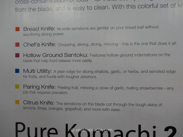 Kai Pure Komachi 2 Kitchen Knife Set Costco 3